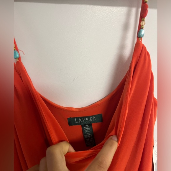 Red Ralph Lauren Summer Dress - Picture 3 of 5